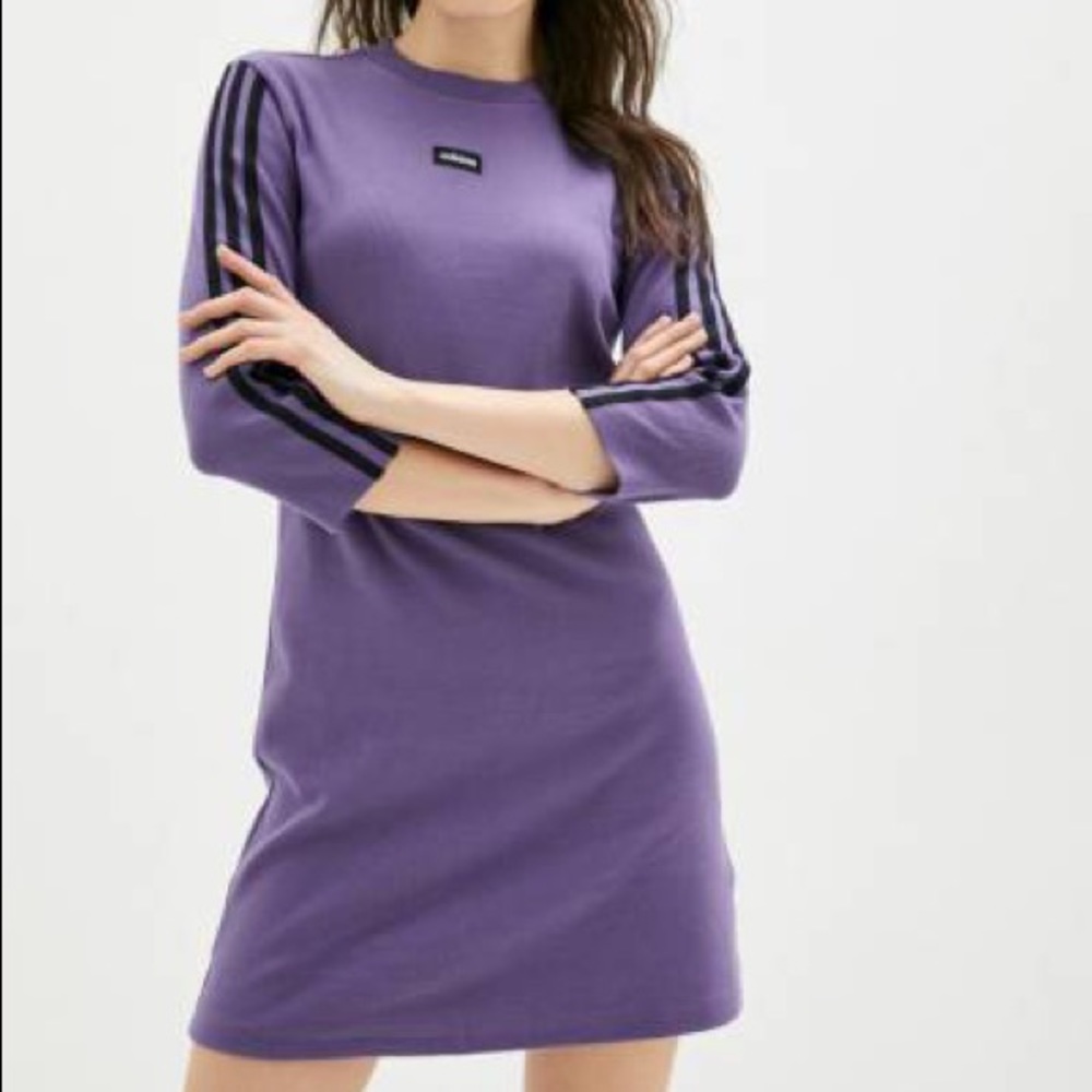 Adidas Women’s Long Sleeve Purple Dress - Size Medium - New with Tags!
